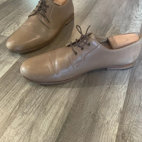 A.P.C apc shoes size 45/ 12 brown tan derby - Picture 6 of 8